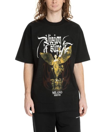 Vision Of Super Angel Statue T-shirt - Black