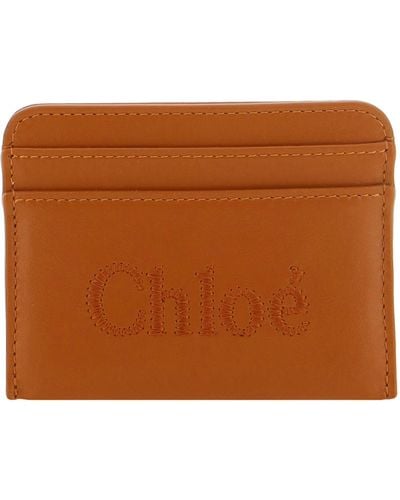 Chloé Sense Credit Card Holder - Brown