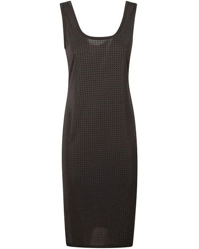 Versace All-Over Studded Tank Dress - Black