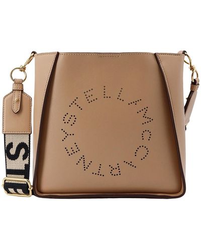 Stella McCartney Logo Crossbody Bag - Brown