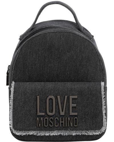 Love Moschino Metal Logo Backpack - Black