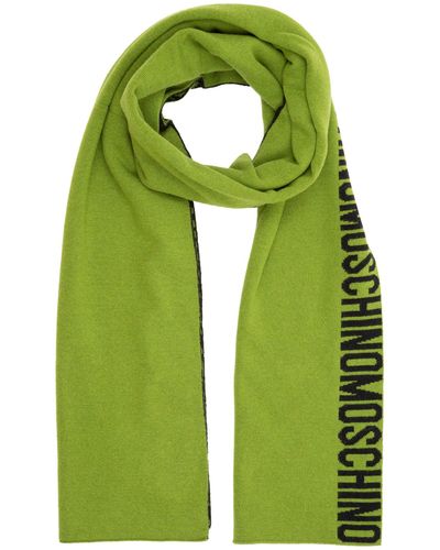 Moschino Cashmere Wool Scarf - Green