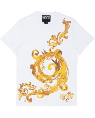 Versace Watercolour Couture T-shirt - Metallic