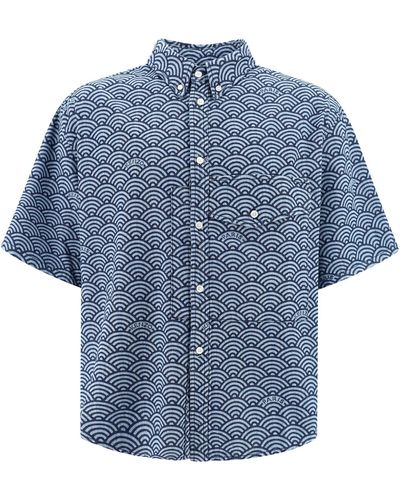 KENZO Camicia maniche corte - Blu