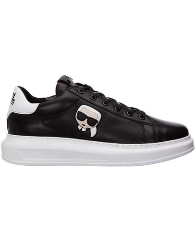 Karl Lagerfeld Shoes Leather Sneakers Sneakers K/ikonik Kapri - Black