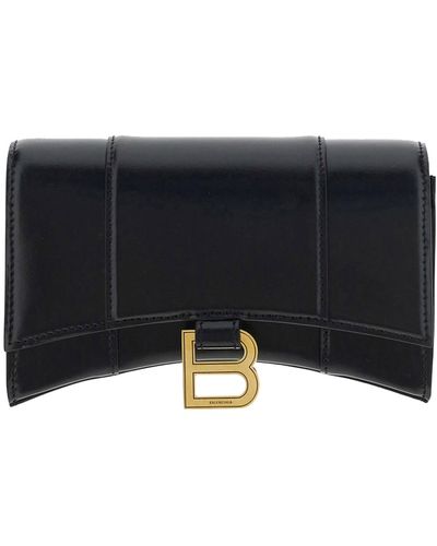 Balenciaga Hourglass Wallet - Black