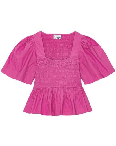 Ganni T-shirt - Pink