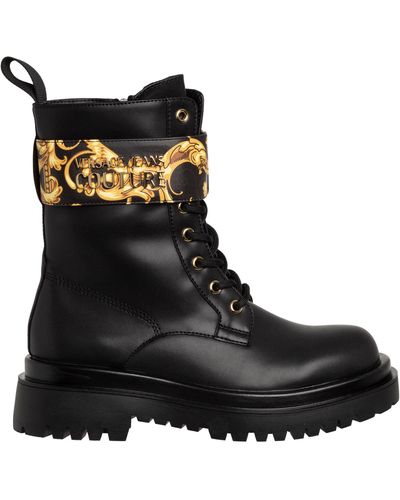 Versace Garland Ankle Boots - Black
