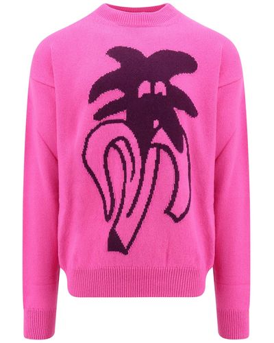 Palm Angels Round-neck knitwear - Rosa