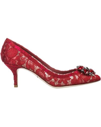 Dolce & Gabbana Pumps Rainbow Lace - Rosso