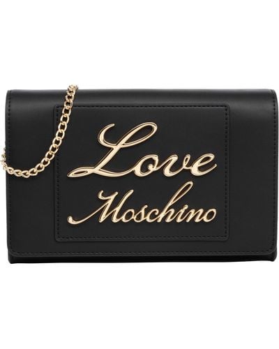 Love Moschino Lovely Love Crossbody Bag - Black