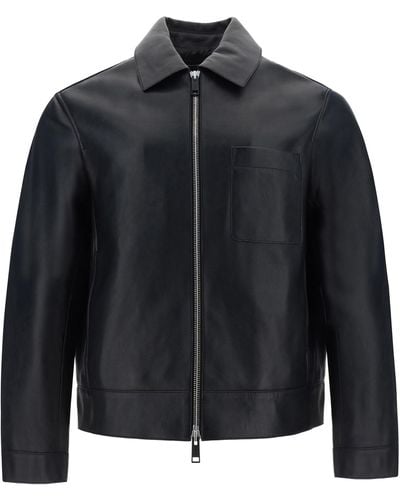 Yves Salomon Leather Jackets - Black