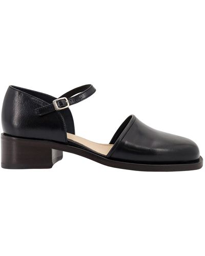 Lemaire Mary Jane Heeled Sandals - Black