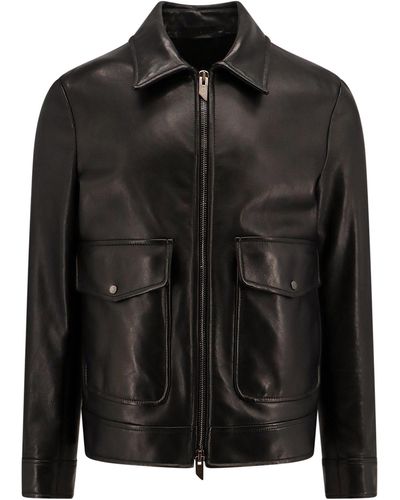 Salvatore Santoro Leather Jackets - Black