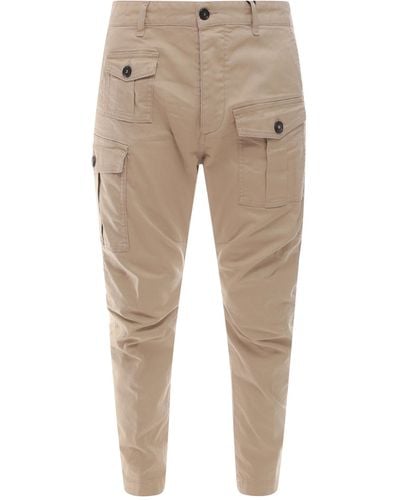 DSquared² Sexy Cargo Trousers - Natural