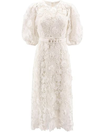 Zimmermann Midi Dress - White