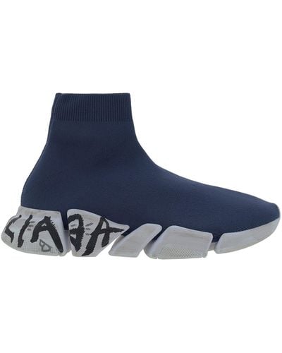 Balenciaga Speed High-top Sneakers - Blue