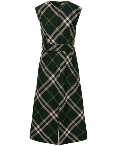 Burberry Midi Dress - Green