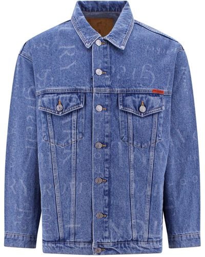 Martine Rose Denim Jacket - Blue