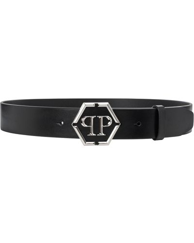 Philipp Plein Cintura hexagon - Nero