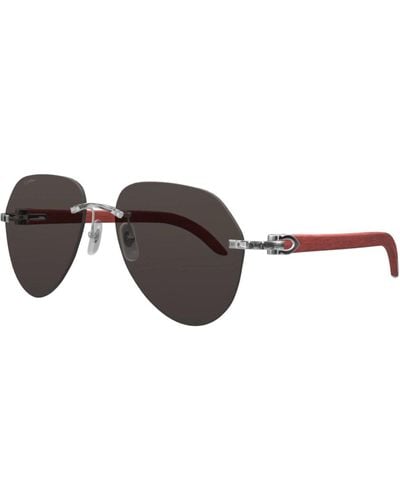 Cartier Sunglasses Ct0007cs - Grey