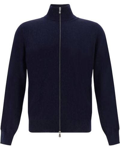 Brunello Cucinelli Roll-neck Jumper - Blue