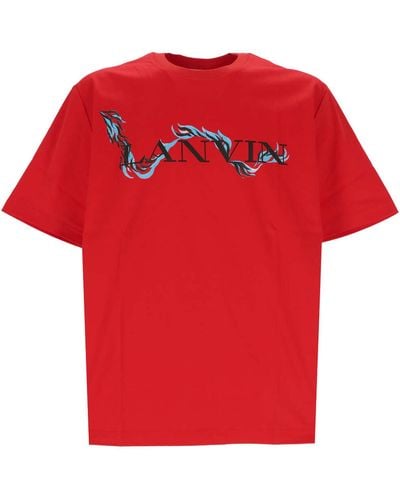 Lanvin Flame T-shirt - Red