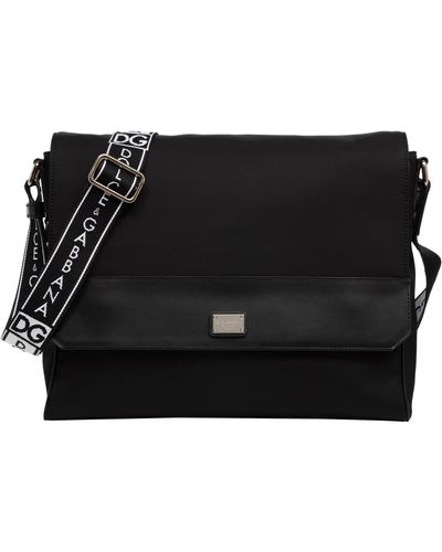 Dolce & Gabbana Polyester Travel Shoulder Messenger Borse Bag - Black