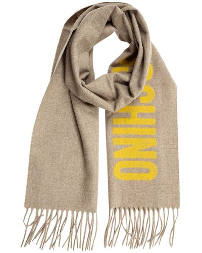 Moschino Wool Wool Scarf - Natural