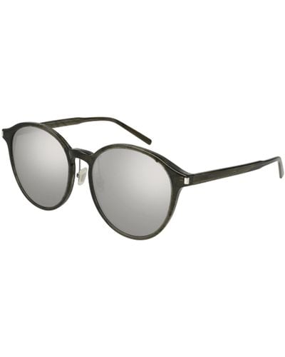 Saint Laurent Sunglasses Sl 198/k Slim - Metallic