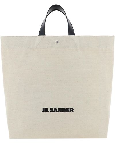 Jil Sander Book Large Tote Bag - Natural