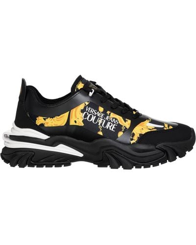 Versace Trail Treck Chain Couture Trainers - Black