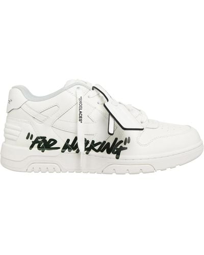 Off-White c/o Virgil Abloh Sneaker out of office "for walking" in pelle - Bianco