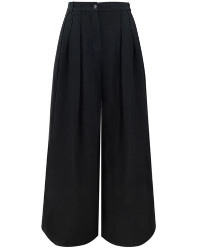 The Row Criselle Pants - Black