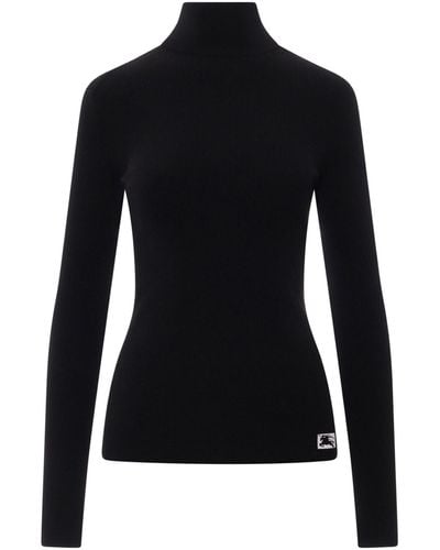 Burberry Roll-neck Sweater - Black