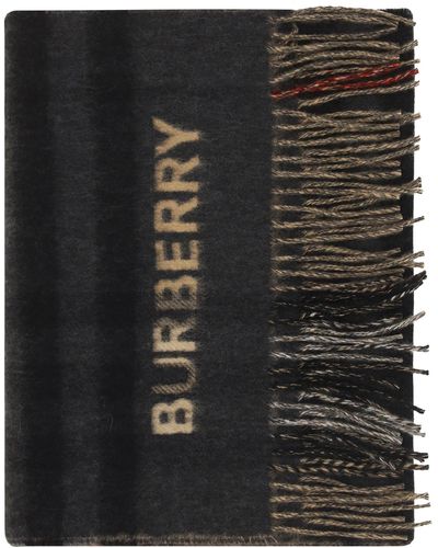 Burberry Cashmere Scarf - Black