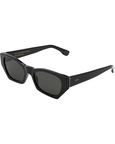 Retrosuperfuture Sunglasses Amata Black - Metallic