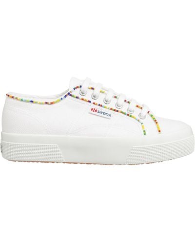 Superga 2740 Multicolor Beads Sneakers - White