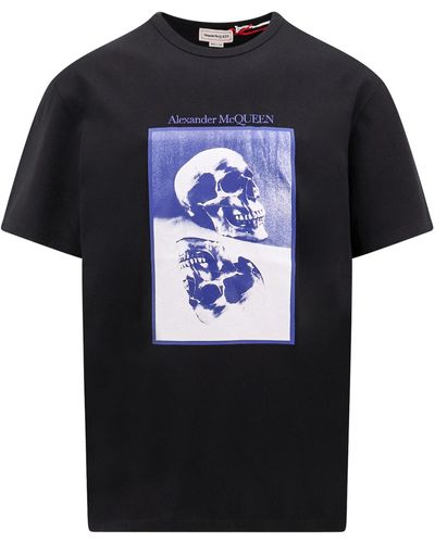 Alexander McQueen Skull Reflected T-shirt - Black