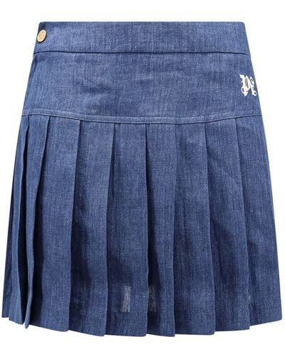 Palm Angels Mini Skirt - Blue
