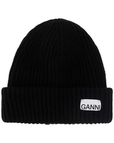 Ganni Beanie - Black