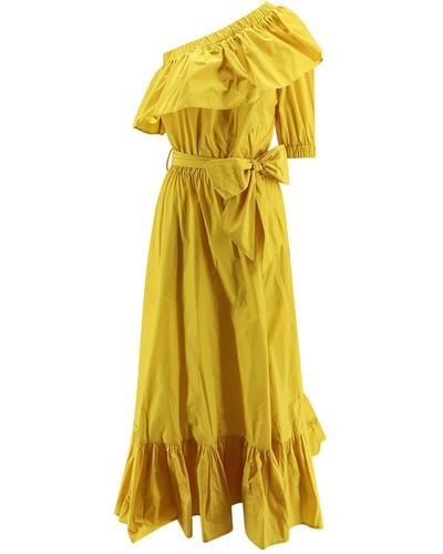 Lavi Violet Long Dress - Yellow