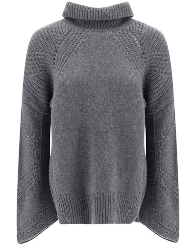 Ermanno Scervino Roll-neck Sweater - Grey