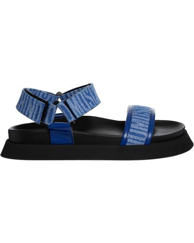 Moschino Logo Sandals - Blue