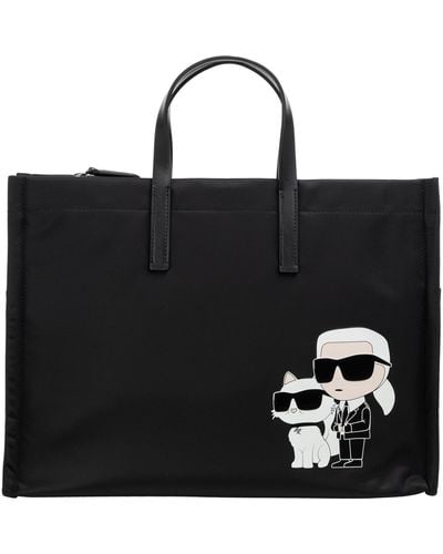 Karl Lagerfeld Ikonik 2.0 Tote Bag - Black