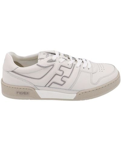 Fendi Sneakers con applicazione Match FF - Bianco