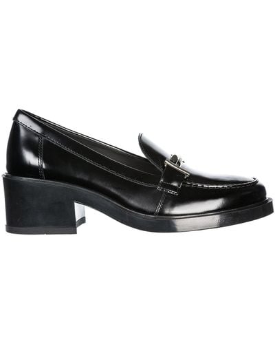 Tod's Double T Court Shoes - Black