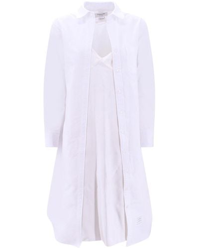 Thom Browne Mini Dress - White