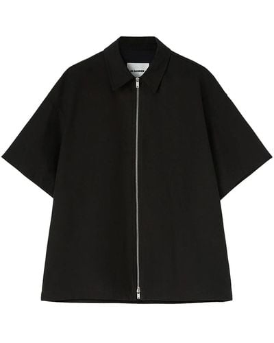 Jil Sander Short Sleeve Shirt - Black