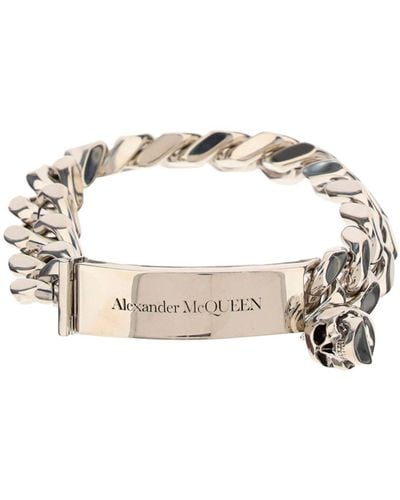 Alexander McQueen Identity A Bracelet - Metallic